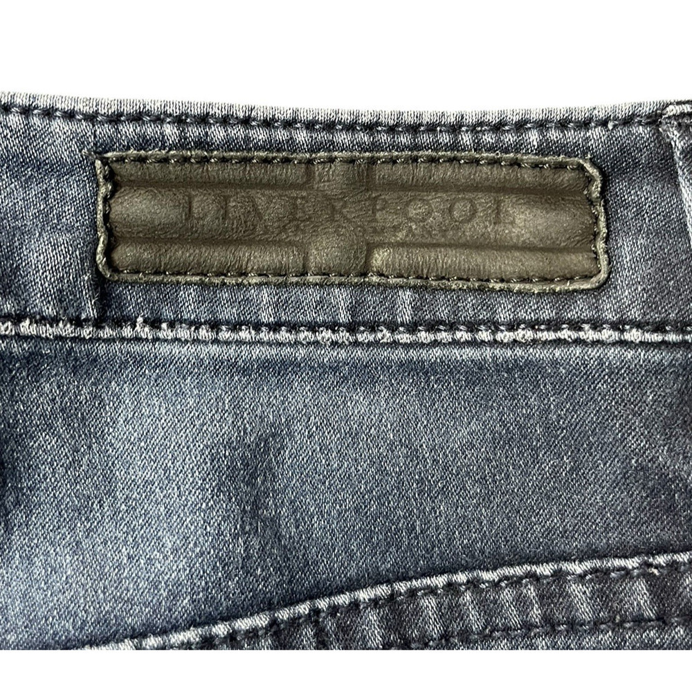 Liverpool Jeans Co Abbys Skin Denim Jeans Women Size 6 Dark Denim Soft Skinny - Picture 12 of 12